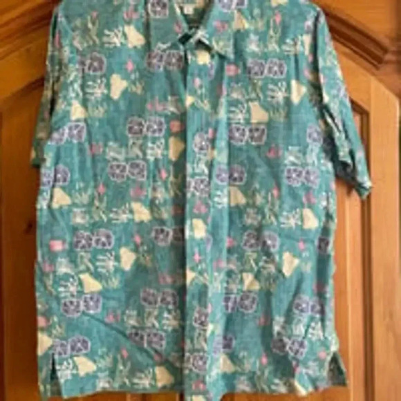 Kahala Blue Short Sleeve Button-Down Hawaiian Shirts Size XL - Picture 1 of 6